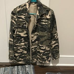 Fashion Nova Camo Utility Jacket Lightweight